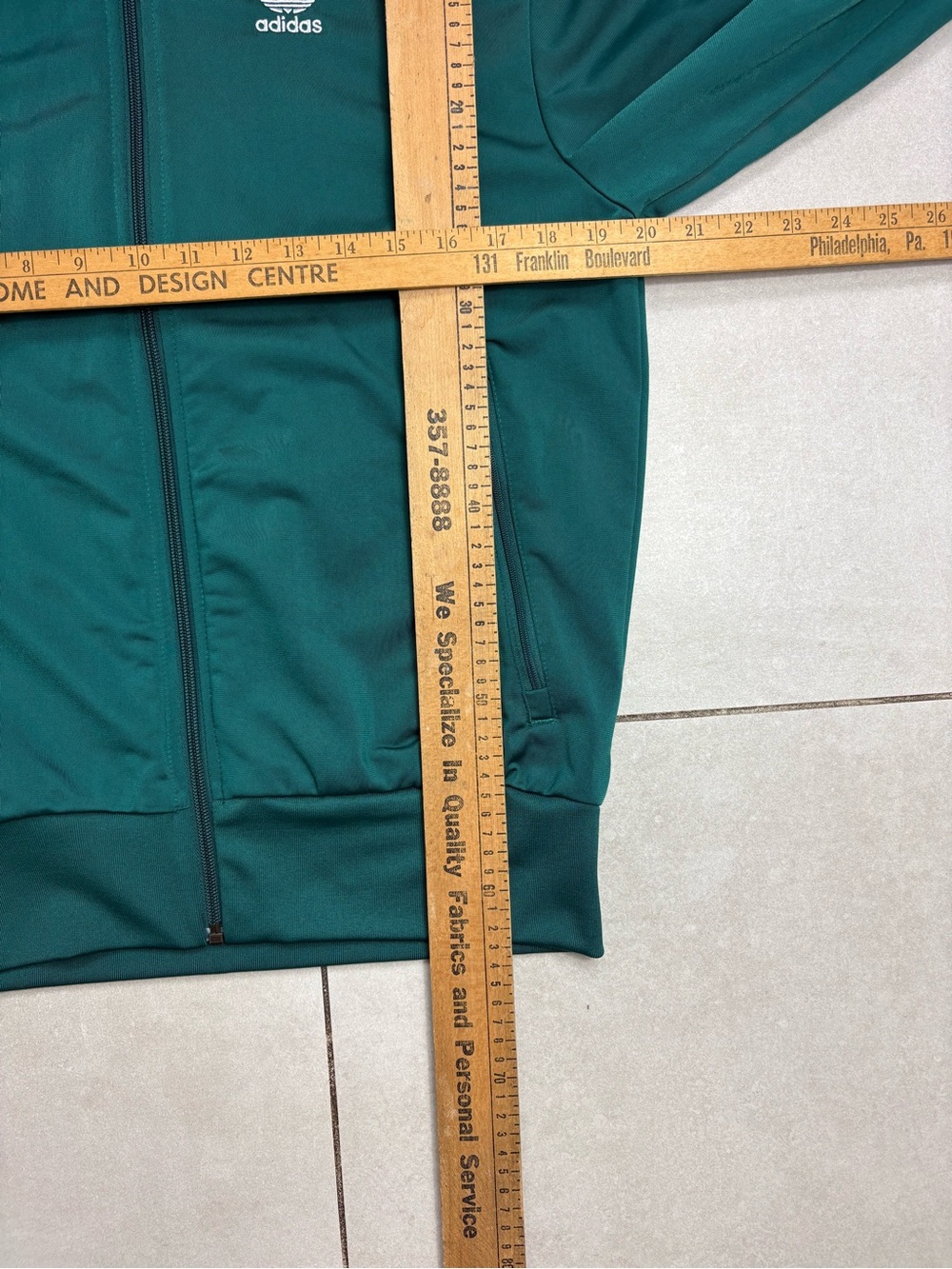 adidas Teal Green Three-Stripe Track Jacket and Pants - Picture 5 of 11